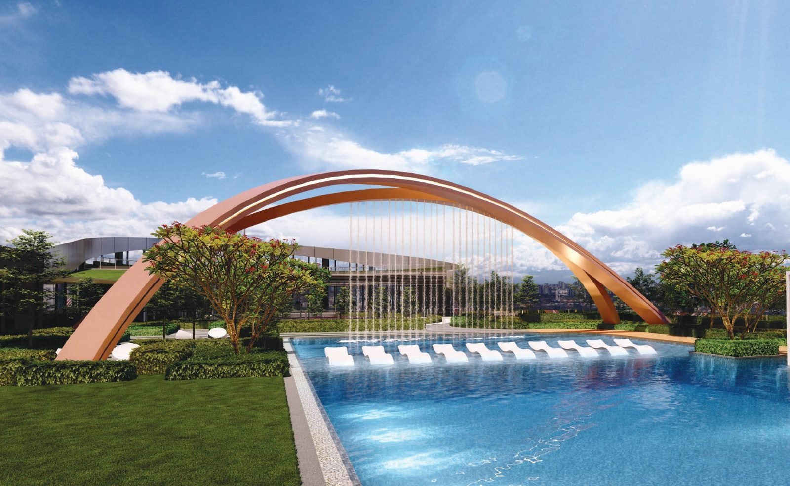 Aurum Suites Sri Petaling gym with panoramic views