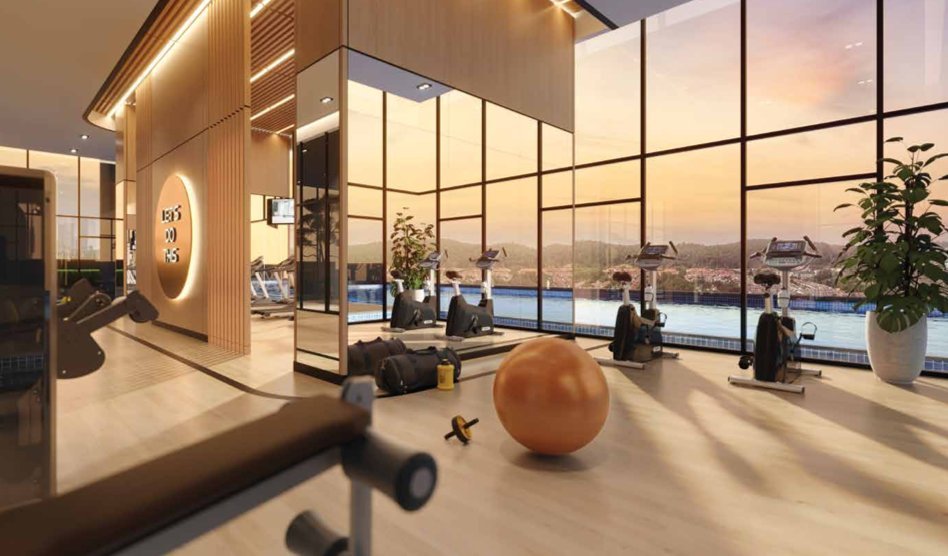 Avantro Residences Bandar Kinrara gym room