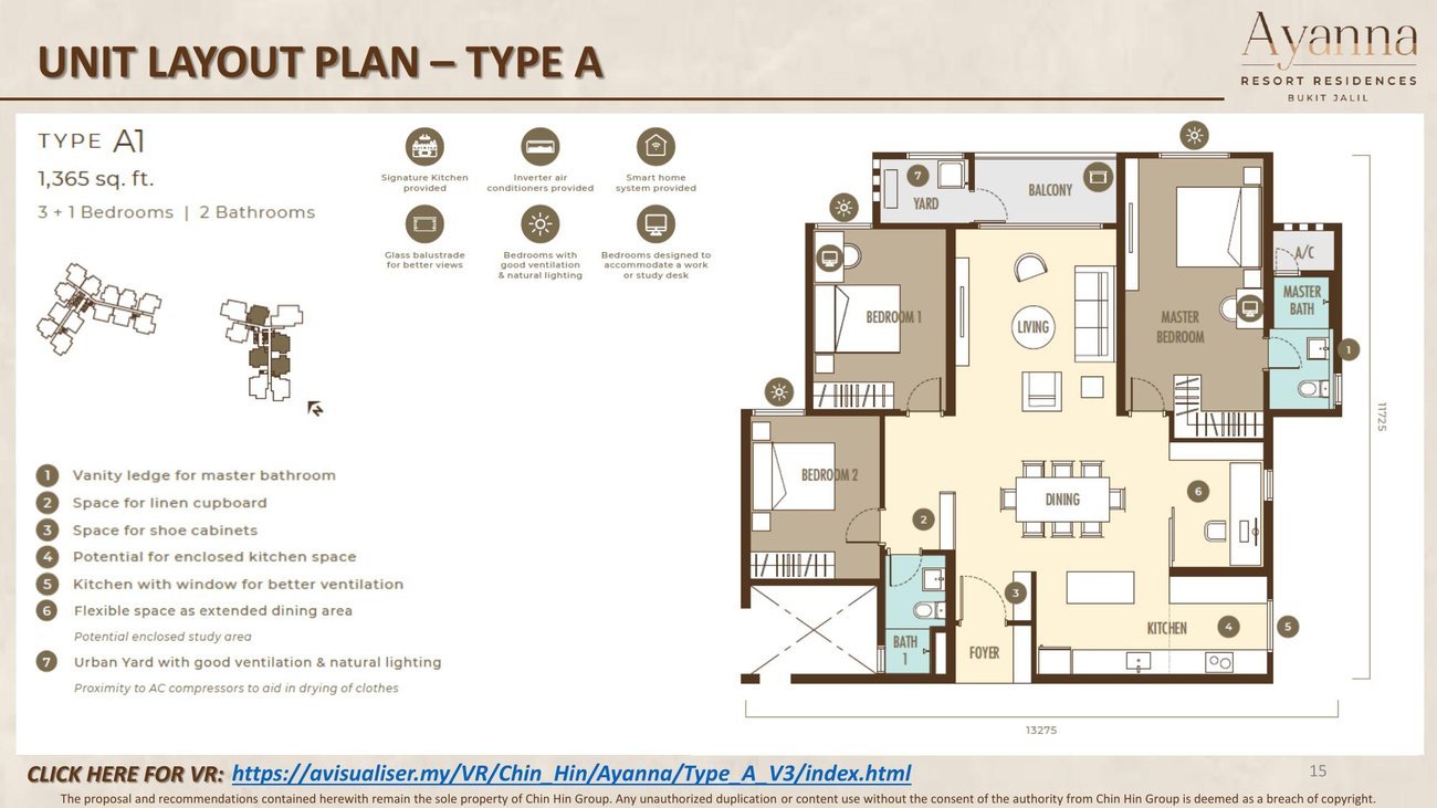 Ayanna Type A floor plan