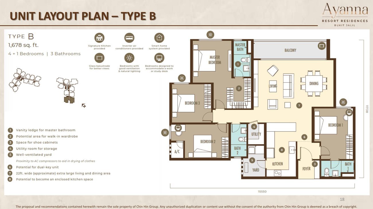 Ayanna Type B floor plan