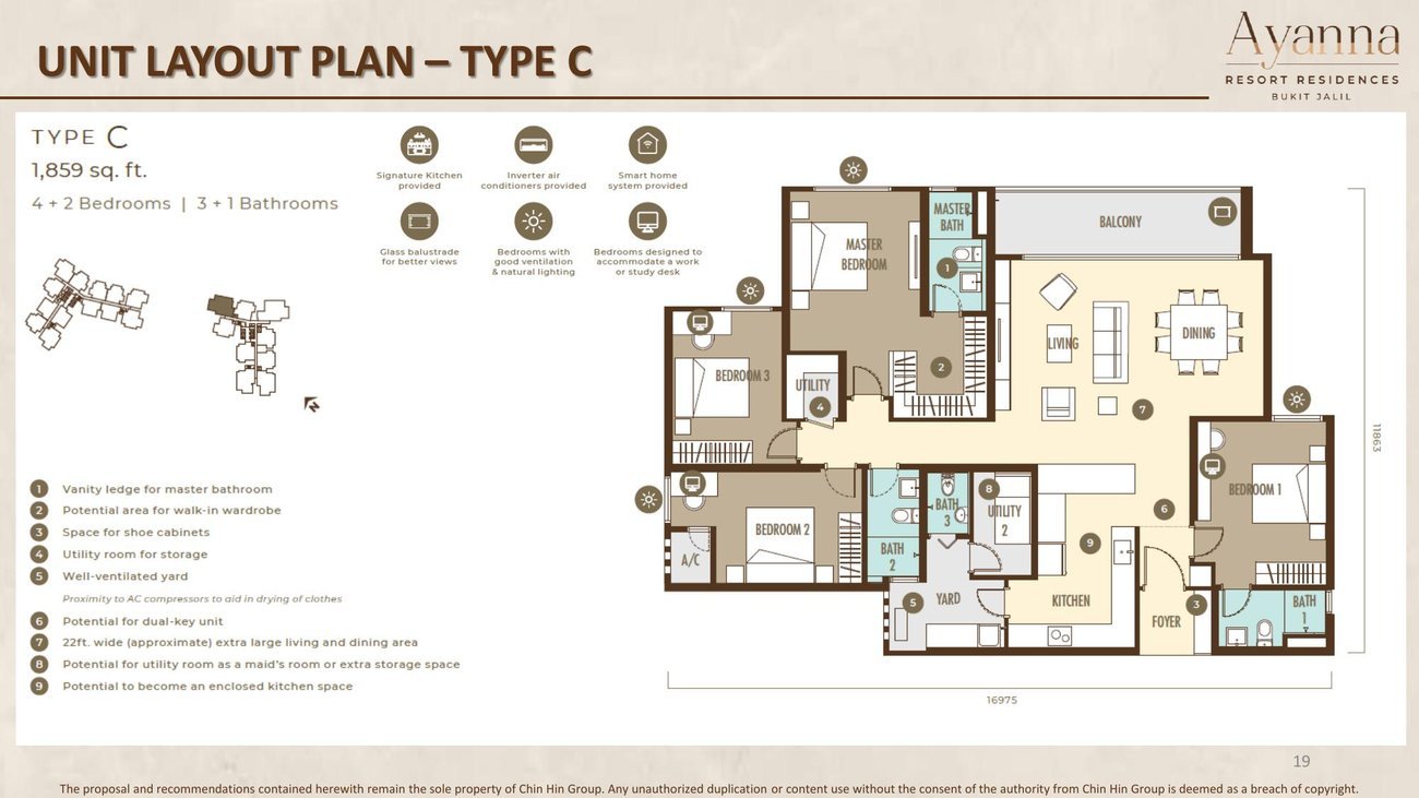 Ayanna Type C floor plan