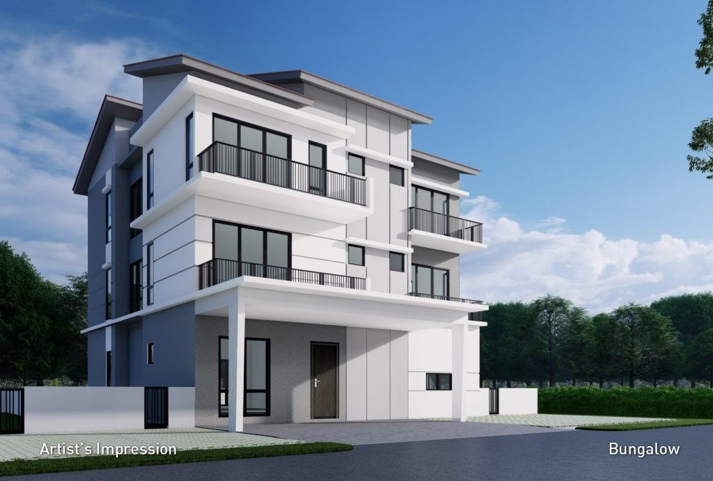 Daya Residence Kwasa Damansara landscaped grounds and residences