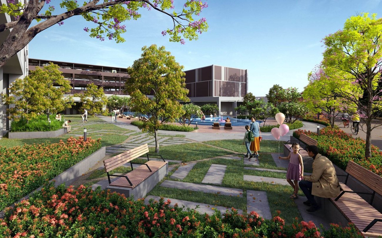 Erat Residence Alam Impian landscaped community garden