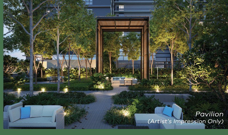 Khaya Residences Bangsar landscaped garden pavilion