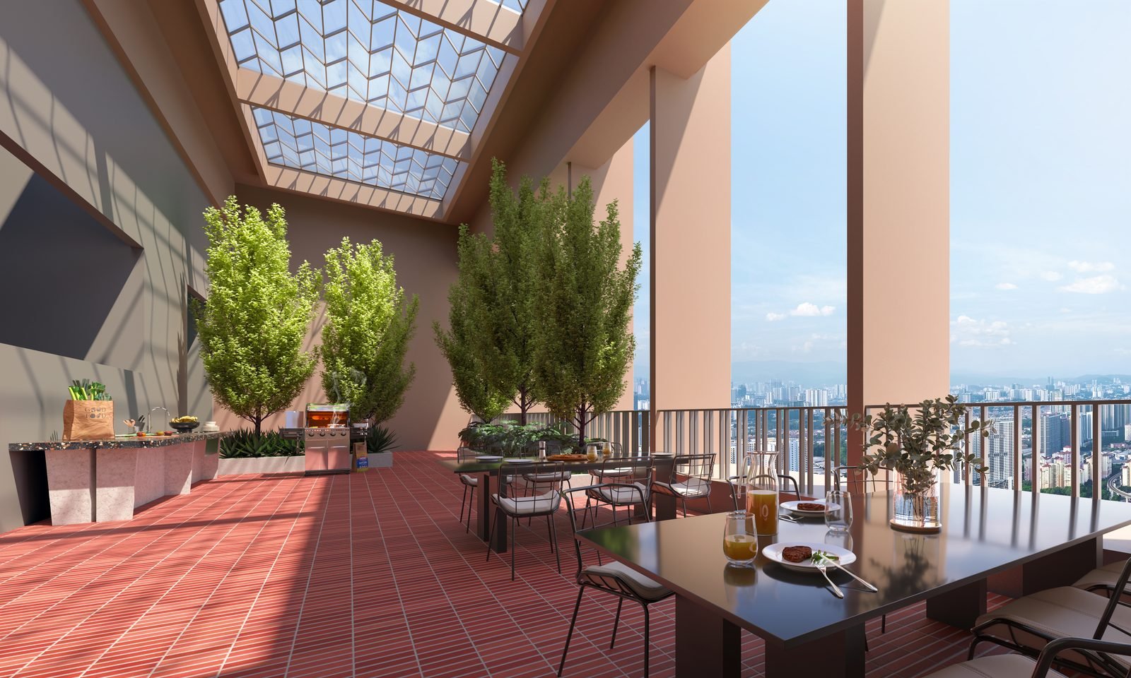 The Kingswoodz Bukit Jalil Sky Nourish rooftop dining