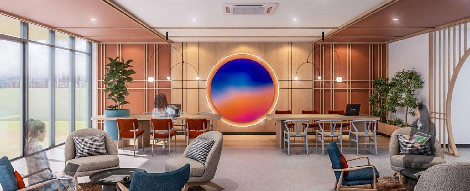 Lunar Seputeh co-working space with warm timber and city views