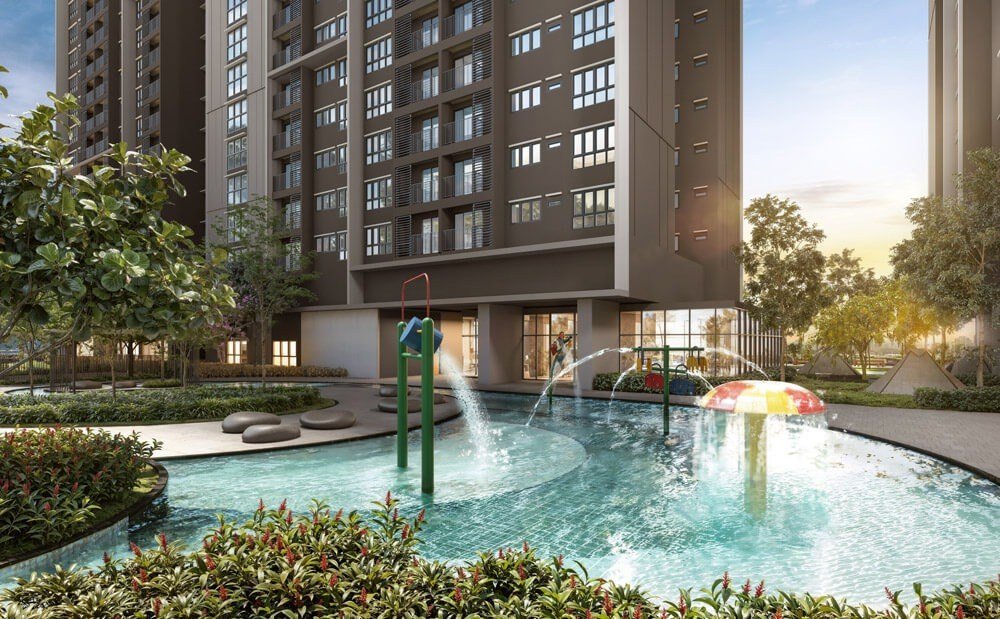 M Aspira Taman Desa children's pool and water play area