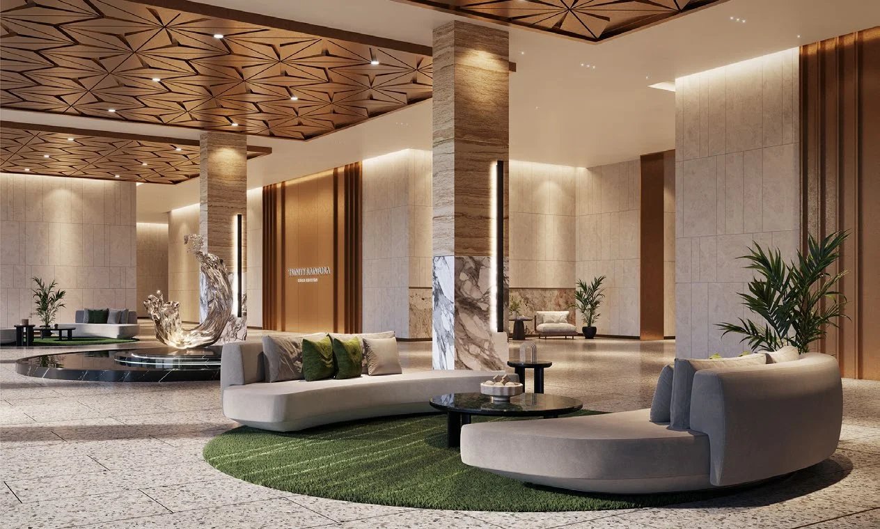 Trinity Rainfora grand residential lobby lounge