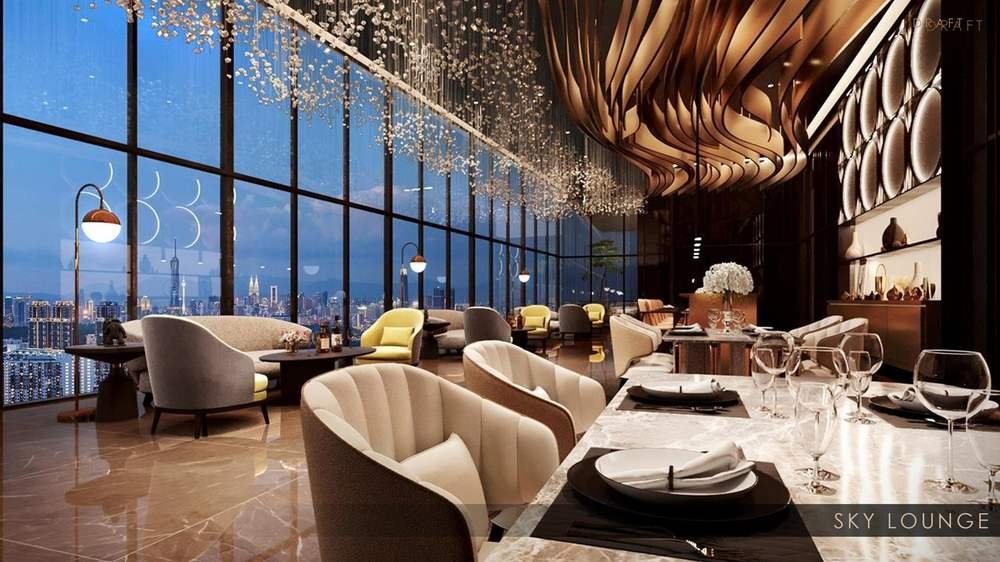 Skyline Kuchai Sky Lounge with city skyline view