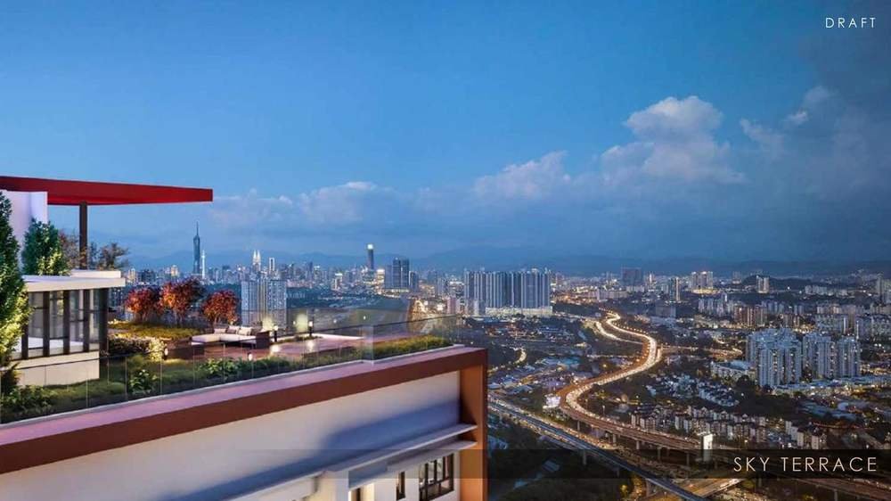 Skyline Kuchai Sky Terrace overlooking Kuala Lumpur