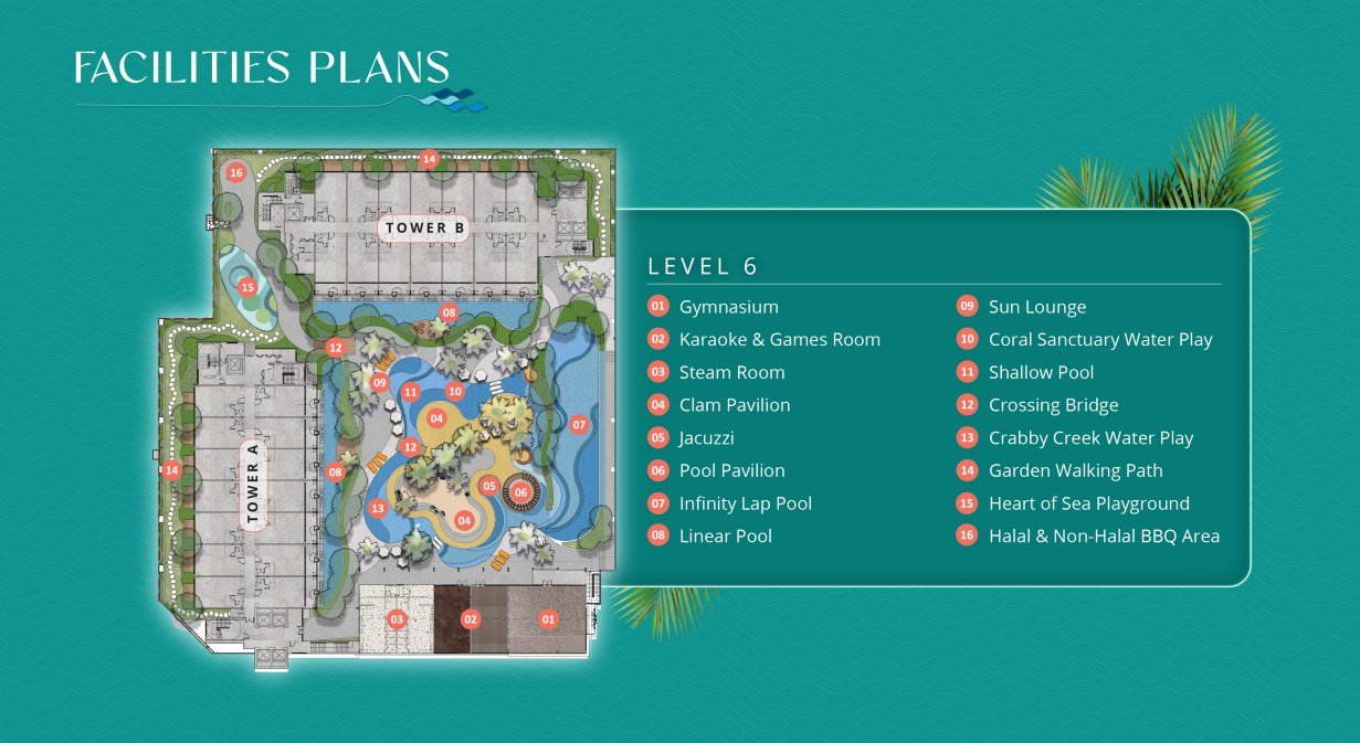 TagBay Suites Melaka facilities podium plan overview