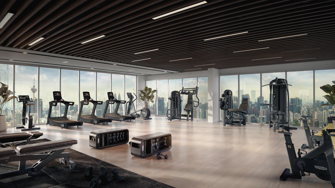 Times Square 2 Bukit Bintang sky gym with panoramic city views