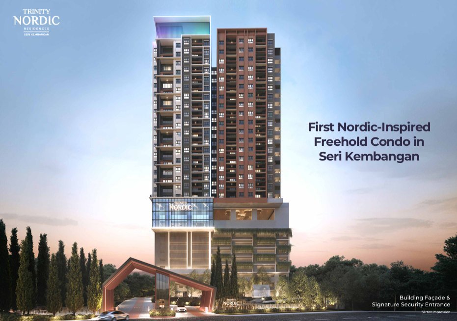 Trinity Nordic Seri Kembangan tower facade