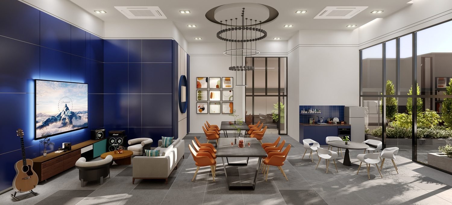The Vividz Bukit Jalil residents' lounge and entertainment room