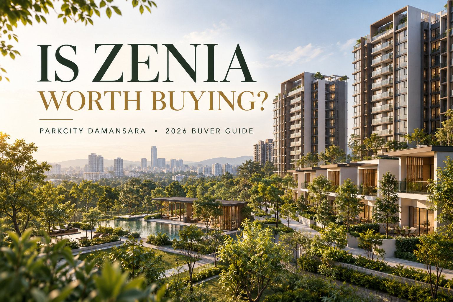 Illustrative editorial cover: Is Zenia ParkCity Damansara worth buying in 2026?